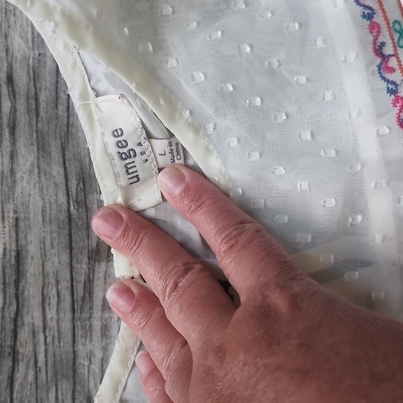 Umgee Babydoll Dress/Tunic  Sz Large - Picture 5 of 6